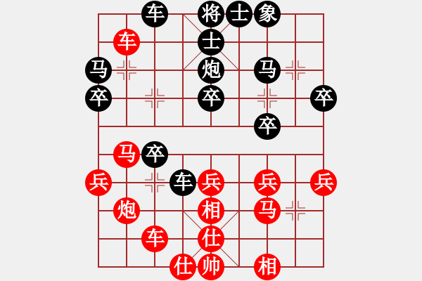 象棋棋譜圖片：項勝標(biāo)(3段)-負(fù)-黃藥師而已(2段) - 步數(shù)：30 