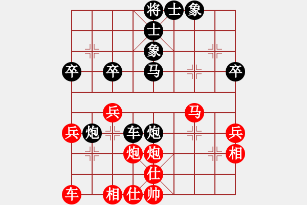 象棋棋譜圖片：副處級(jí)流氓(9段)-勝-過為撥(6段)中炮過河車互進(jìn)七兵對(duì)屏風(fēng)馬右炮過河 - 步數(shù)：50 