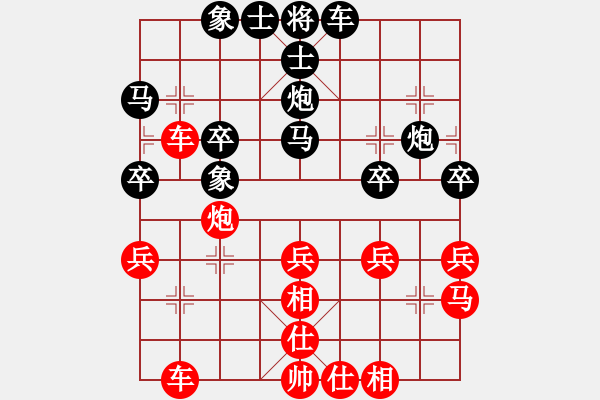 象棋棋譜圖片：葬心紅和天道酬勤678〖仙人指路飛相對(duì)卒底炮〗 - 步數(shù)：30 