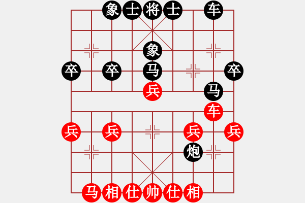 象棋棋譜圖片：6909局 D51-中炮緩開車對后補列炮-天天AI選手FALSE 紅先負 小蟲引擎23層 - 步數(shù)：30 