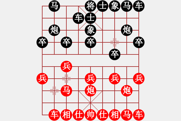 象棋棋譜圖片：網(wǎng)絡(luò)象棋天天賽場 天府快刀 先勝 甘肅群查孝富 - 步數(shù)：10 