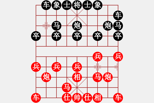 象棋棋譜圖片：2022.11.3.2y中級場后勝飛相局對左中炮 - 步數(shù)：10 