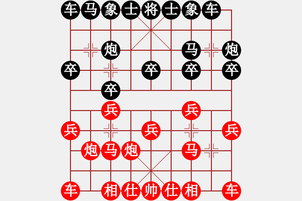 象棋棋谱图片：青海湖(1段)-负-神仙鱼(6段) - 步数：10 