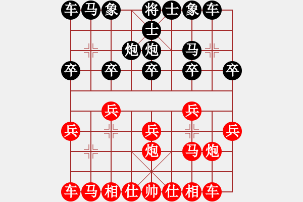 象棋棋譜圖片：★龍口浪子★[紅] -VS- 船長(zhǎng)[黑] - 步數(shù)：10 