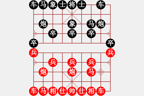 象棋棋譜圖片：日照象棋俱樂(lè)部（鐵一九兵對(duì)頂） 煈澐先手對(duì)戰(zhàn)狀元 - 步數(shù)：10 