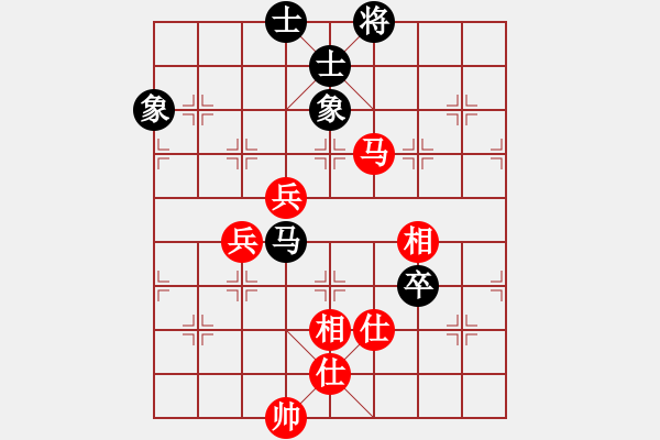 象棋棋譜圖片：義結(jié)金蘭(風(fēng)魔)-和-小蟲(chóng)棋軟(風(fēng)魔) - 步數(shù)：90 