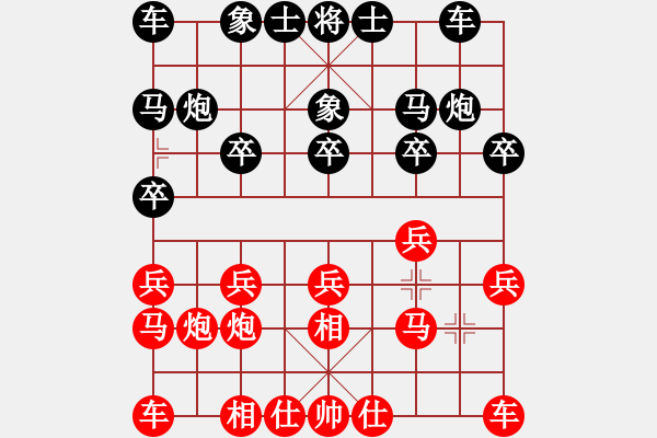 象棋棋譜圖片：通城教書匠(4段)-勝-奕童(9段) - 步數(shù)：10 