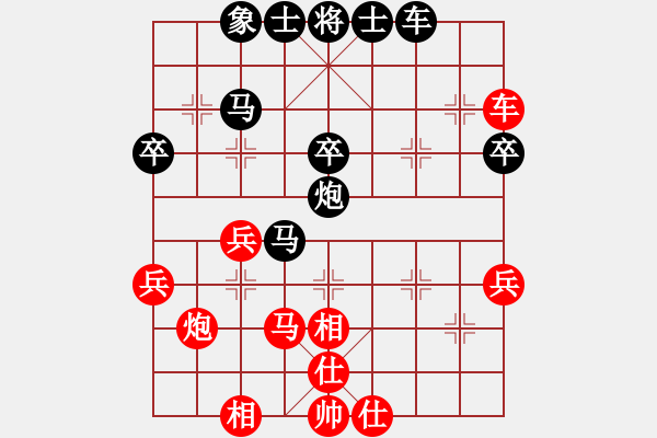 象棋棋譜圖片：漂亮小伙(6段)-和-kwyjqk(9段) - 步數(shù)：40 