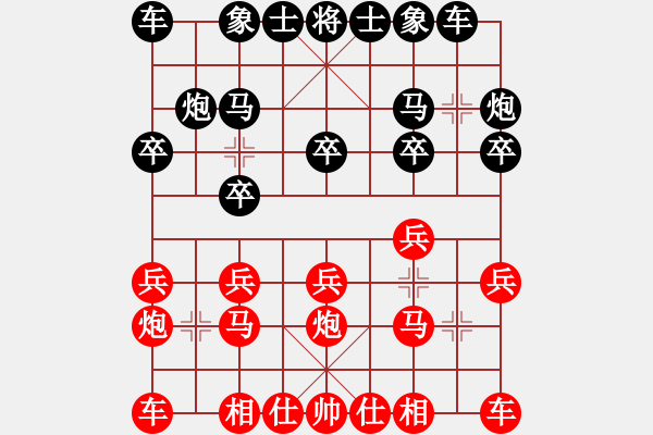象棋棋谱图片：四川 孟辰 和 上海 赵玮 - 步数：10 
