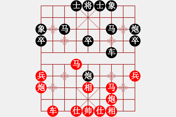 象棋棋譜圖片：150822 第7輪 加拿大 王偉強(qiáng) 勝 西馬 陳有發(fā) - 步數(shù)：30 