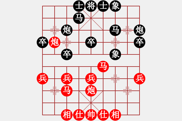 象棋棋譜圖片：許統(tǒng)才先和史祥順 - 步數(shù)：30 