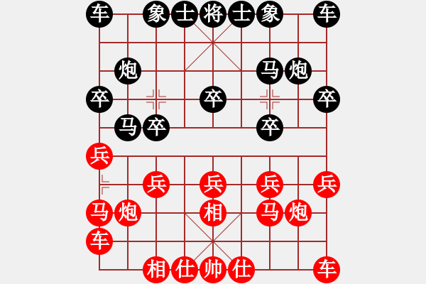 象棋棋譜圖片：金庸一品堂棋社 金庸武俠令狐沖 先和 金庸溫柔一刀 - 步數(shù)：10 