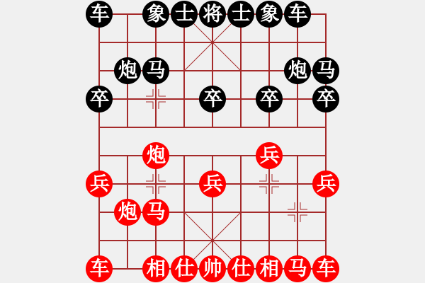 象棋棋譜圖片：八嘎喇叭奧[2823468700] -VS- 老趙[471495675] - 步數(shù)：10 