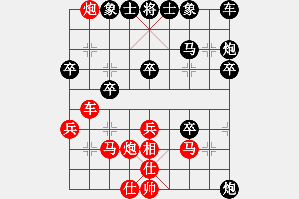 象棋棋譜圖片：中天象棋 張新衛(wèi) 負(fù) 西安雅佳 許雄 - 步數(shù)：30 