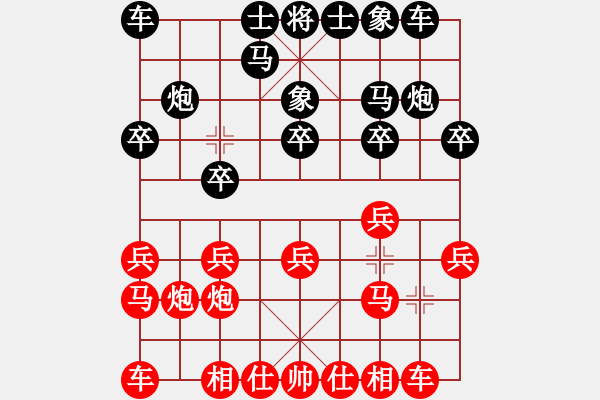 象棋棋譜圖片：★棋壇尊者★[407612993] -VS- 文[2323099218] - 步數(shù)：10 