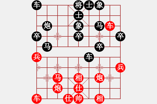 象棋棋譜圖片：絲香菲兒(月將)-和-theta(5段) - 步數(shù)：40 