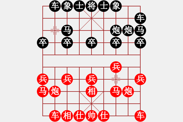 象棋棋譜圖片：機(jī)関(5段)-勝-華峰論棋(月將) - 步數(shù)：10 