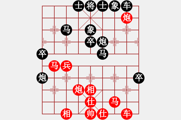 象棋棋譜圖片：松遼劍俠(8段)-負(fù)-廈門三刀(3段) - 步數(shù)：40 