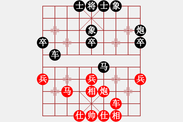 象棋棋譜圖片：重慶肥腸面(2段)-負-一心(1段) - 步數(shù)：40 