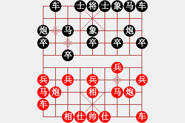 象棋棋谱图片：重庆 许文学 和 台湾 郭胜文 - 步数：10 