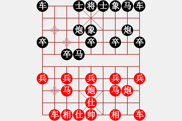 象棋棋譜圖片：20100509 1908 永不言敗[1353904893] - 醉棋渡河[609092485](h - 步數(shù)：10 