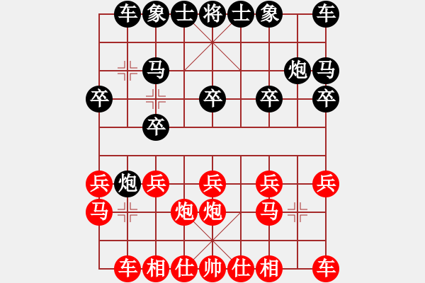 象棋棋譜圖片：wslkooo(9星)-和-乾坤大法(9星) - 步數(shù)：10 