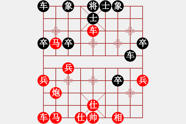 象棋棋譜圖片：醉棋渡河(初級(jí))-勝-忽悠(2r) - 步數(shù)：39 