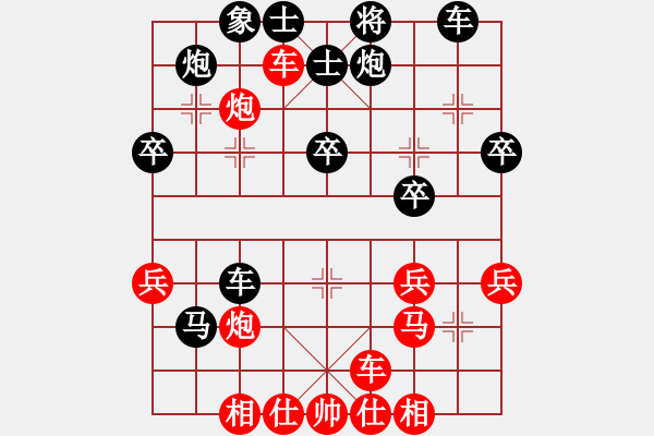 象棋棋谱图片：越南 阮成保 胜 中华台北 刘安生 - 步数：40 