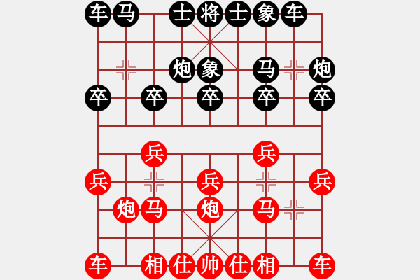 象棋棋譜圖片：河北金環(huán)建設(shè)隊(duì) 孟繁睿 和 成都棋院 許文章 - 步數(shù)：10 