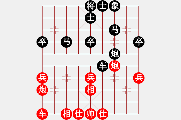 象棋棋譜圖片：四平過(guò)宮炮(8段)-負(fù)-永康斷刀(6段) - 步數(shù)：40 