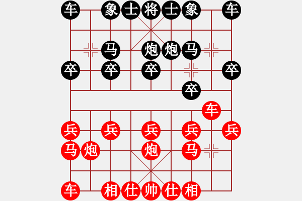 象棋棋譜圖片：橫才俊儒[292832991] -VS- 格力[437018584] - 步數(shù)：10 