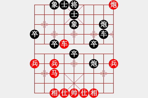 象棋棋譜圖片：湘西杰哥(6級(jí))-負(fù)-白請(qǐng)教(7級(jí)) - 步數(shù)：40 