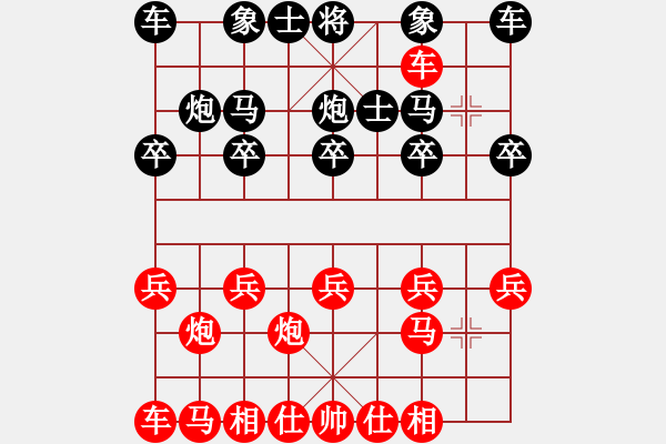 象棋棋譜圖片：2022.10.15.7JJ先勝過宮炮對左中炮 - 步數：10 