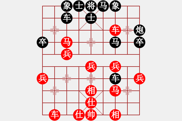 象棋棋譜圖片：股狼語[1343469172] -VS- 橫才俊儒[292832991] - 步數(shù)：40 