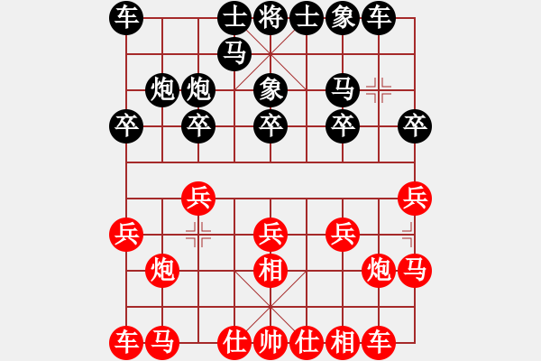 象棋棋譜圖片：揚(yáng)二狼(8級(jí))-負(fù)-約伯(9級(jí)) - 步數(shù)：10 