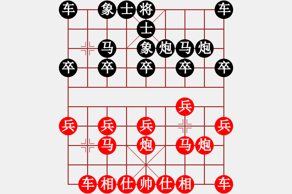 象棋棋譜圖片：【中】酷行者[紅] -VS- 【中】朝陽書生[黑] - 步數(shù)：10 