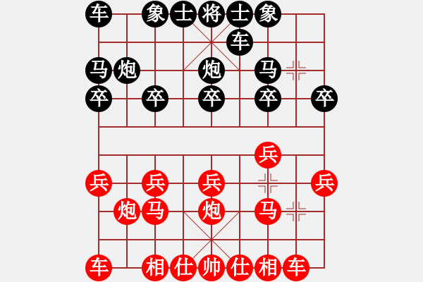 象棋棋譜圖片：bbboy002[紅] -VS- 阿彬2009[黑] - 步數(shù)：10 