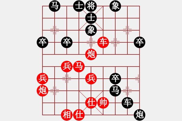 象棋棋譜圖片：2022.8.22.4五分鐘后勝巡河車對巡河炮 - 步數(shù)：40 