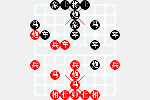 象棋棋譜圖片：四十魚(6弦)-負(fù)-靜夜詩(shī)(4f) - 步數(shù)：30 