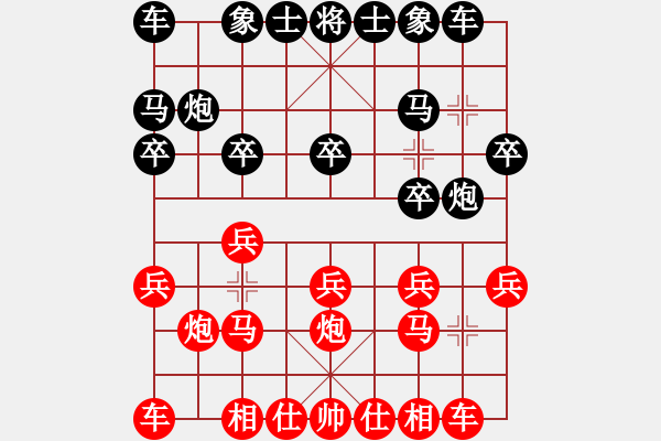 象棋棋譜圖片：大騰訊練習(xí)（中炮對河口炮） - 步數(shù)：10 