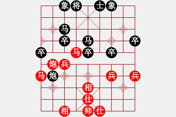 象棋棋譜圖片：ledayong負(fù)luoguoxin-中炮對起馬局20201102 - 步數(shù)：40 