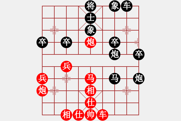 象棋棋譜圖片：水兒(2段)-勝-喪心棋狂(1段) - 步數(shù)：40 