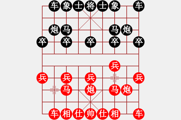 象棋棋譜圖片：華仔-VS- 歡樂豆豆讓三先 - 步數(shù)：10 