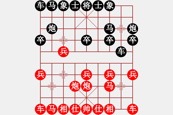 象棋棋譜圖片：七級棋手先負詹家輝（用三步虎）11月28 - 步數(shù)：10 