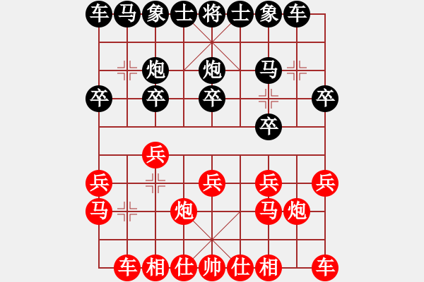 象棋棋譜圖片：天山飛鷹(日帥)-勝-獨(dú)火星孔亮(人王) - 步數(shù)：10 