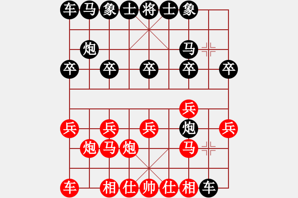 象棋棋譜圖片：荊州神州行(5段)-和-老肥豬(4段) - 步數(shù)：10 