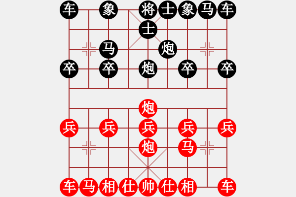 象棋棋譜圖片：11271局 D50-中炮對列炮-旋九專雙核-大師 紅先和 小蟲引擎24層 - 步數(shù)：10 