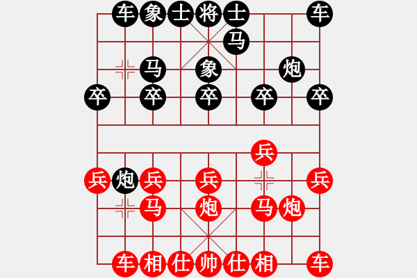 象棋棋譜圖片：司令坐鎮(zhèn)大本營[986099464] -VS- 黃明泉 [1045884017] - 步數(shù)：10 