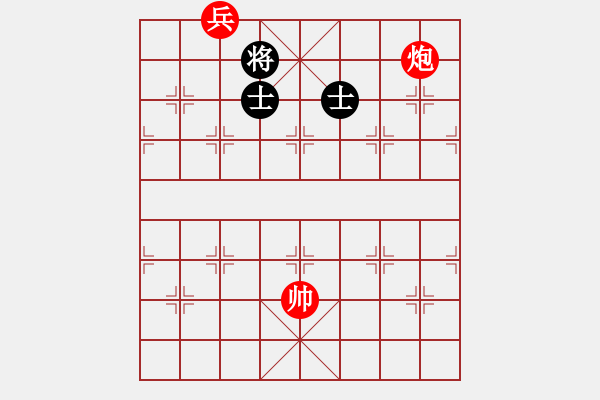 象棋棋譜圖片：《象棋實用殘局初階》099炮底兵巧勝雙士 - 步數(shù)：5 