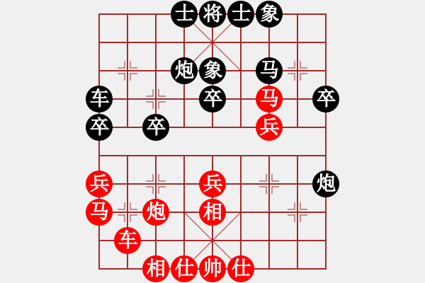 象棋棋譜圖片：我愛(ài)白絲(天罡)-負(fù)-行行行(無(wú)極) - 步數(shù)：30 